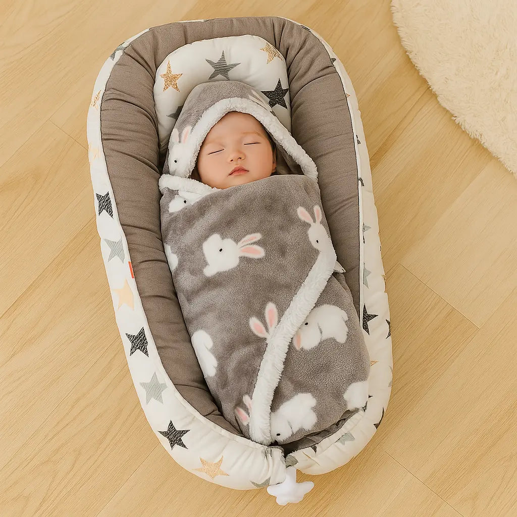 Couverture bebe Polaire | Cocon d’Hiver Étoile de bébé