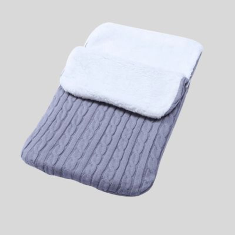 Nid d'ange tricot gris