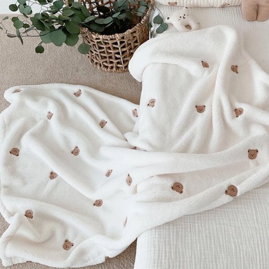 Plaid imprimé polaire couverture bébé