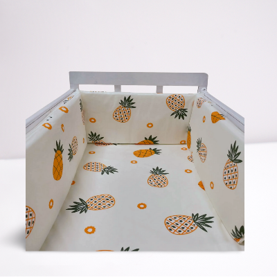 Tour de lit bébé en coton motif ananas