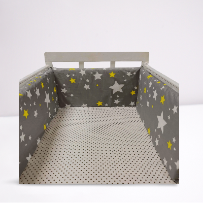 Tour de lit bébé en coton étoile