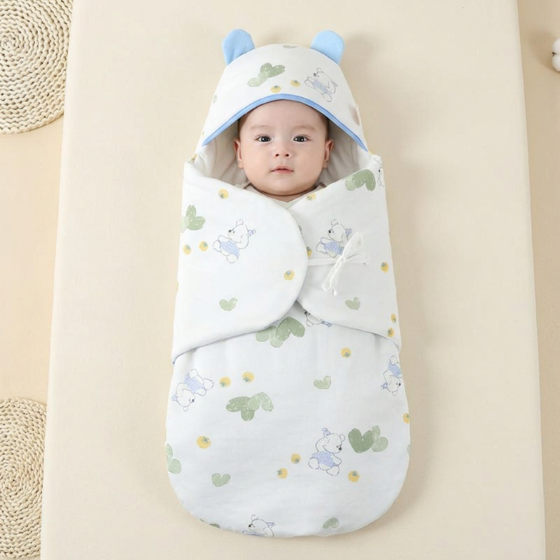 couverture-nomade-bebe-coton-vert