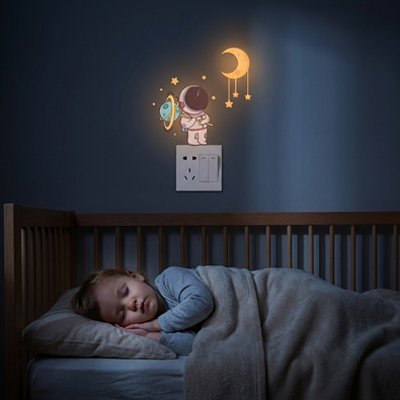 Stickers muraux chambre étoiles lumineuses