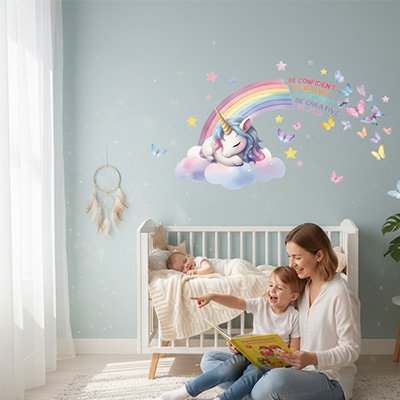 Stickers muraux enfant compatible avec différentes couleurs