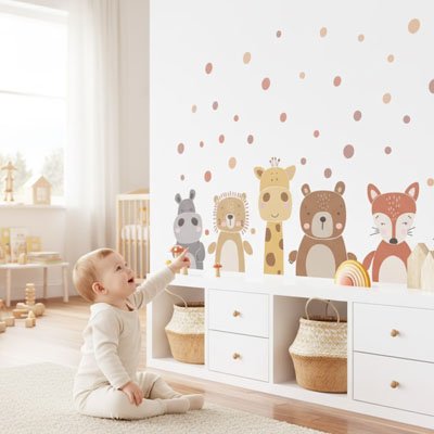 Stickers muraux enfant pose facile