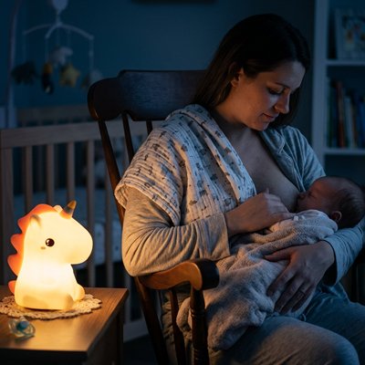 Veilleuse bébé pratique pour allaitement nocturne