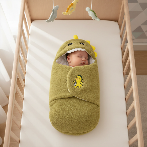 Bébé allongé dans le nid d'ange