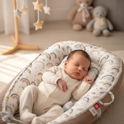 Bébé dors dans un nid bébé taupe