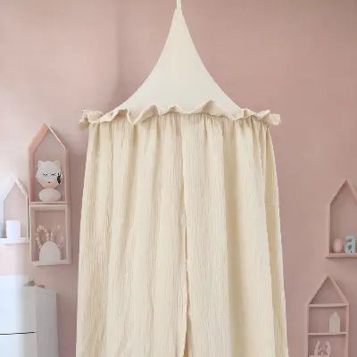 Ciel de Lit bébé beige coton 