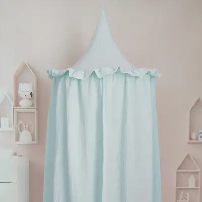 Ciel de Lit bébé bleu coton