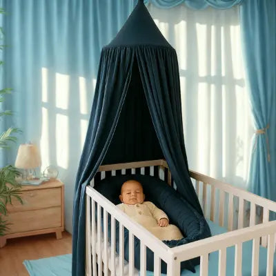 Ciel de lit bleu pierre