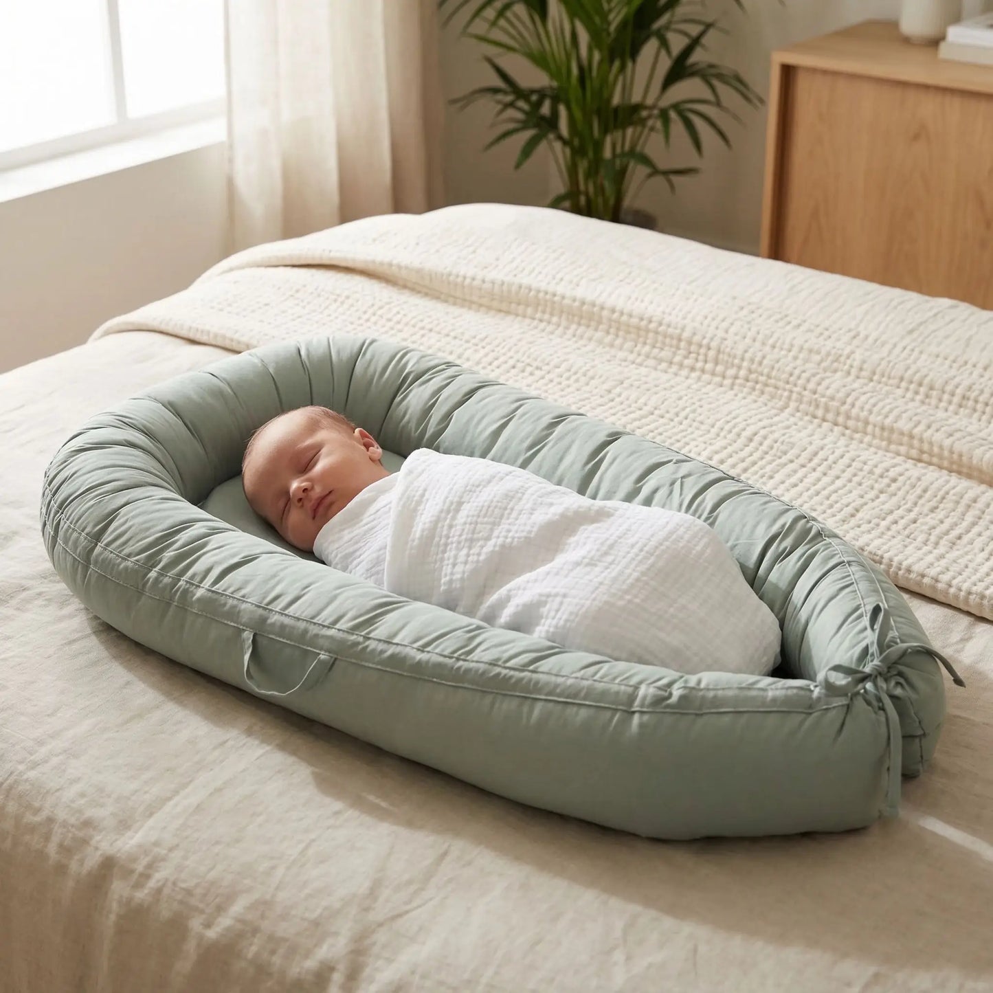 Cocon bébé / réducteur de lit bébé - Vert