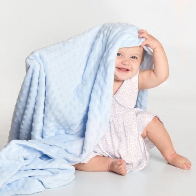 Couverture bébé bleu 100x50 cm bleu
