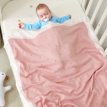 Couverture bébé en coton doux et respirant pour nouveau-né  