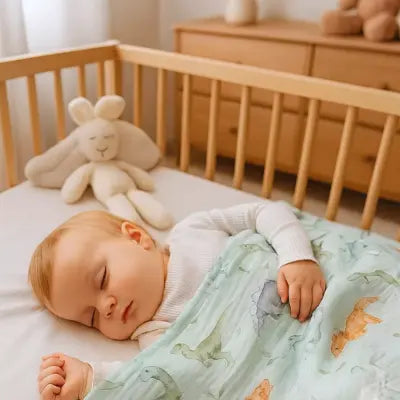 Couverture bébé en mousseline coton 80x80 cm
 