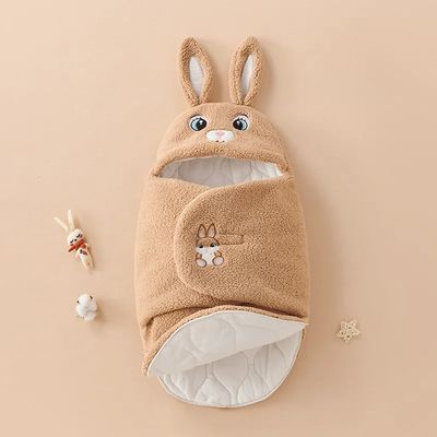 Nid d'ange bébé en sherpa avec capuche 3D | 0 à 6 mois