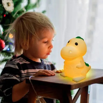 Enfant observant veilleuse bébé rechargeable en silicone dinosaure 
