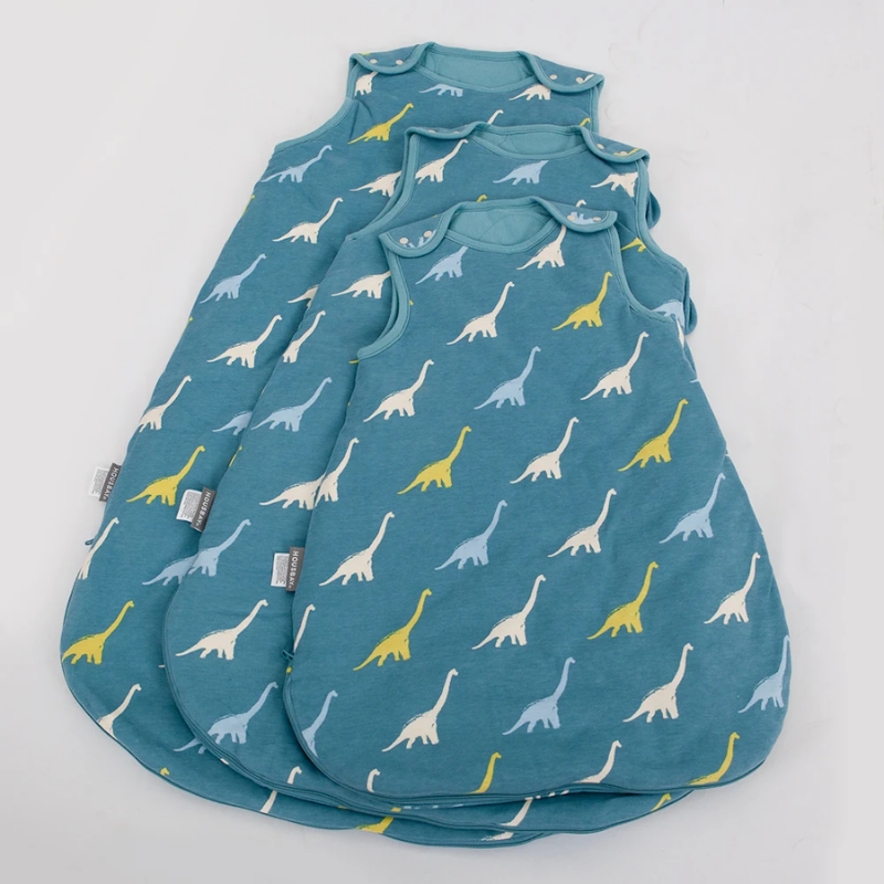 Gigoteuse sans_manches 2.5 tog en coton imprime dinosaures