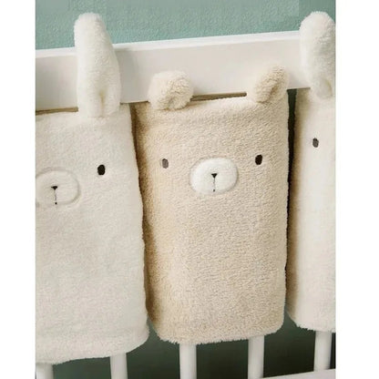 Gros plan sur le tissu en coton beige et blanc