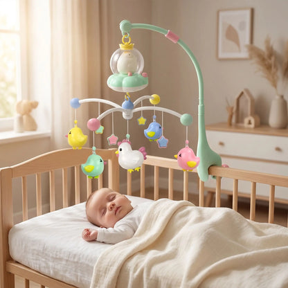 mobile lit bébé musical et lumineux - Nuit Magique™
