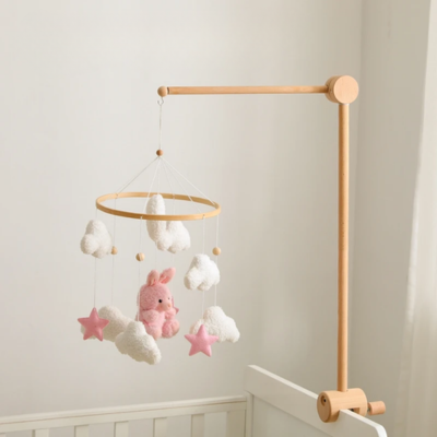 Mobile bébé étoile en bois pour chambre bébé