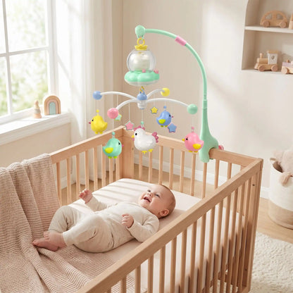 mobile lit bébé musical et lumineux - Nuit Magique™