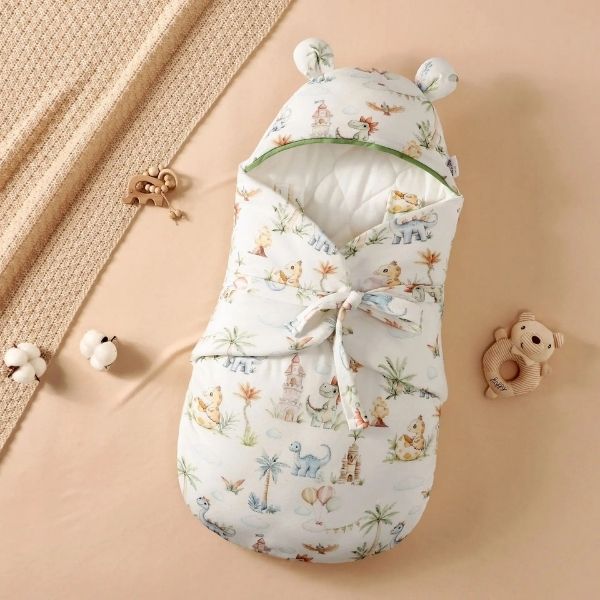Nid d'ange bebe coton bambou vert