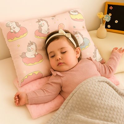Oreiller enfant avec imprimé remplissage en coton 