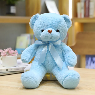 Ours en peluche bleu