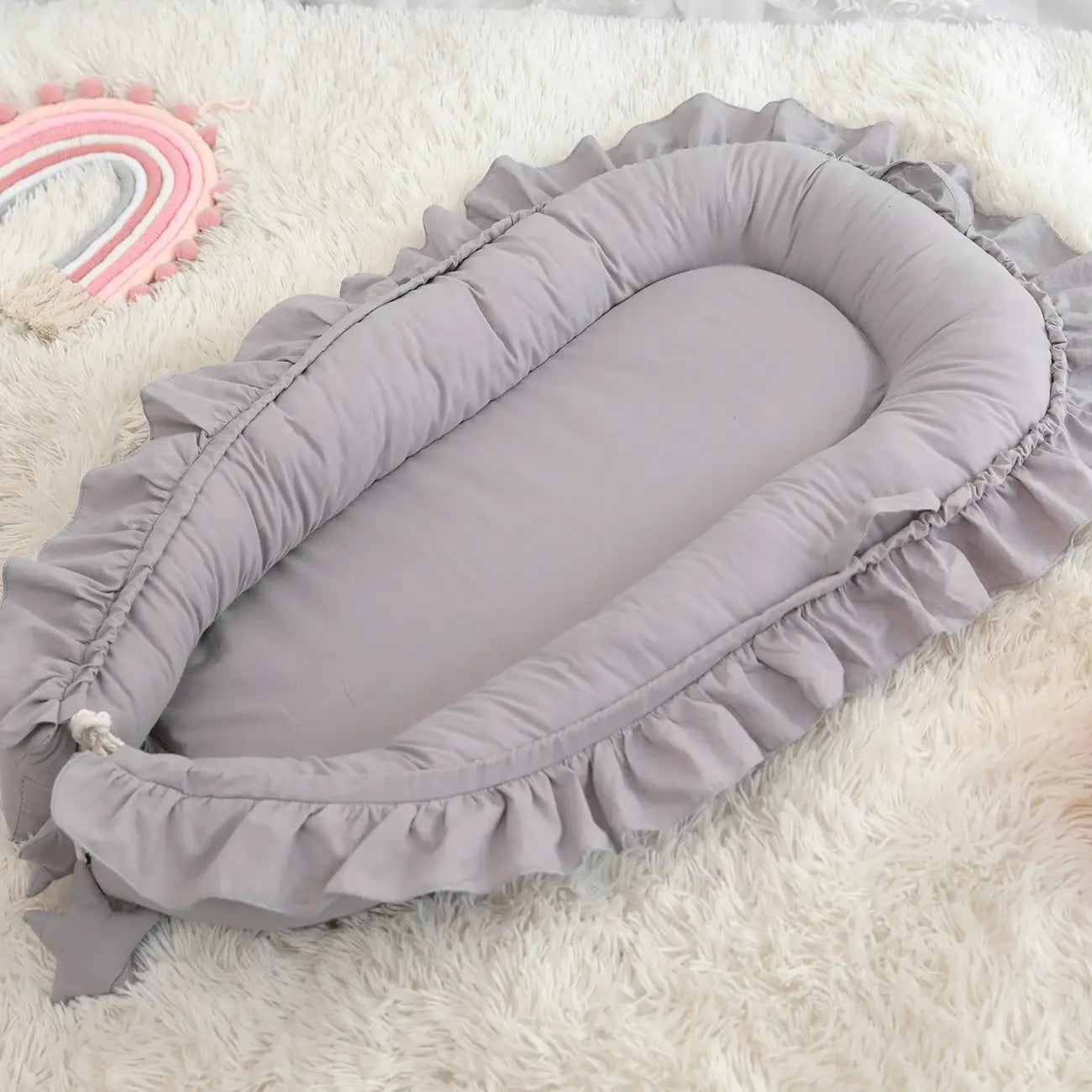 Réducteur de lit bébé Nid Portable – coloris gris dou