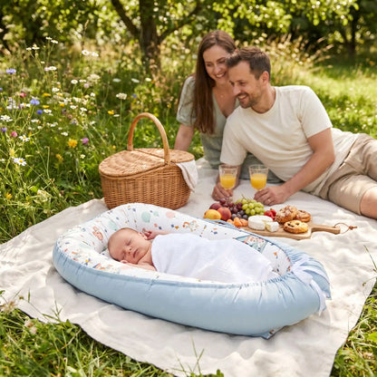 Reducteur de lit respirant utiliselorsd un pique nique en famille
