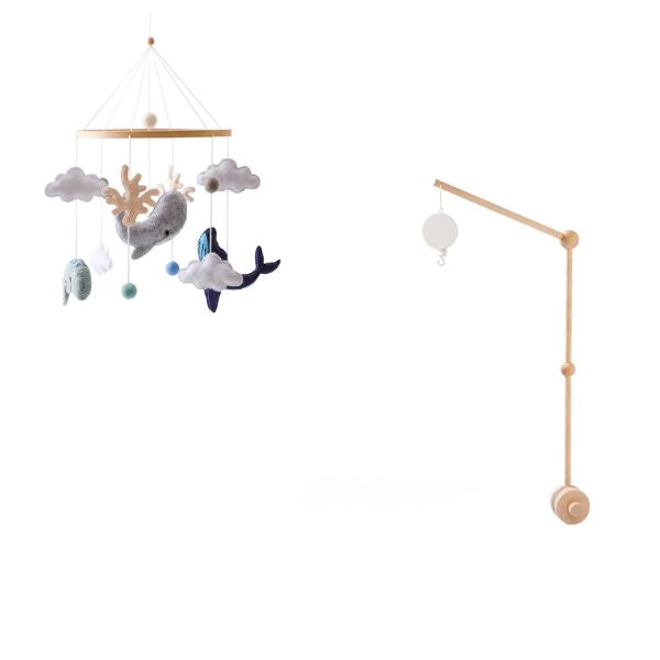 Mobile musical bébé – thème mer & baleine
