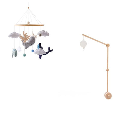 Mobile musical bébé – thème mer & baleine