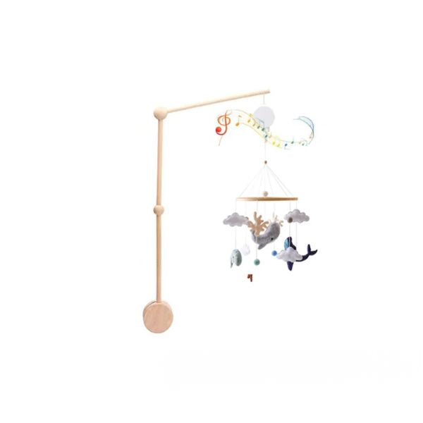 Mobile musical bébé – thème mer & baleine