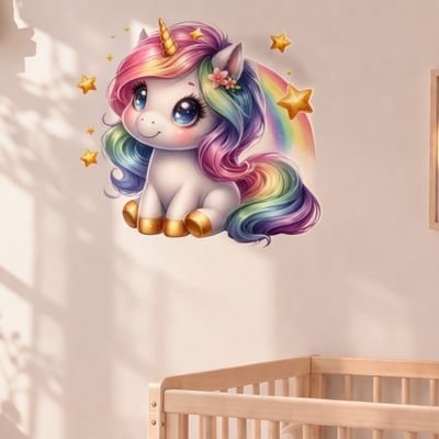 Stickers muraux chambre bébé fille 20 cm