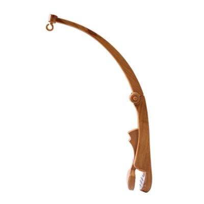 Support pour mobile en bois courbe finition bois naturel