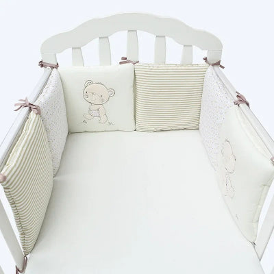 Tour de lit bébé classique beige 