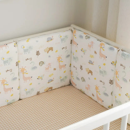 Tour de lit en coton pour bébé savane 