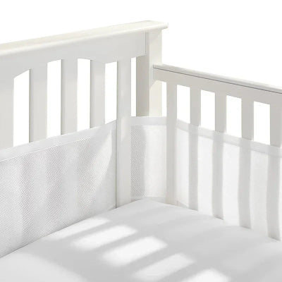 Tour de lit respirant pour bébé blanc
