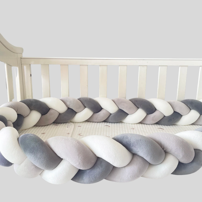 Tresse de lit bébé | 3 brins – protection douce et sécurisée