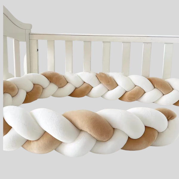 Tresse de lit bébé | 3 brins – protection douce et sécurisée
