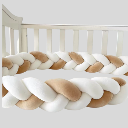 Tresse de lit bébé | 3 brins – protection douce et sécurisée