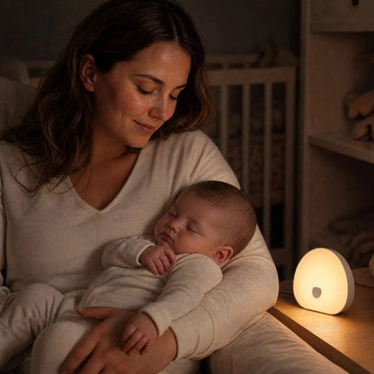 Veilleuse bruit blanc LED rechargeable pour chambre de bébé et sommeil apaisant