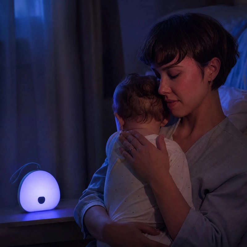 Veilleuse bruit blanc RVB avec éclairage LED coloré pour ambiance relaxante