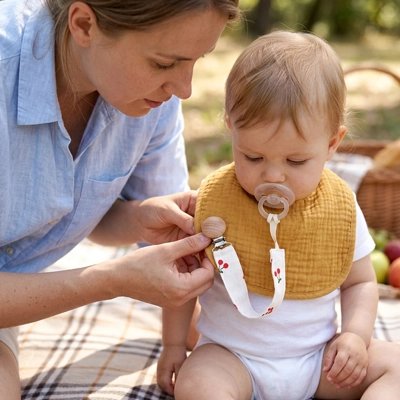 Attache tetine attache réglable bébé maman