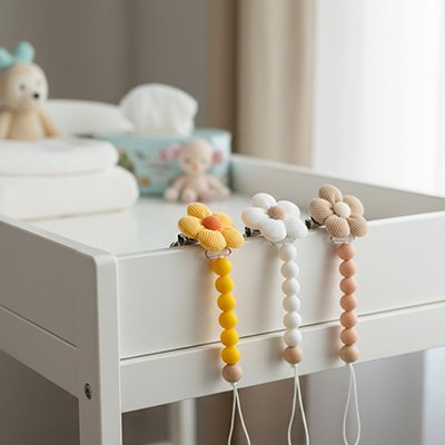 Attache tetine fixation universel