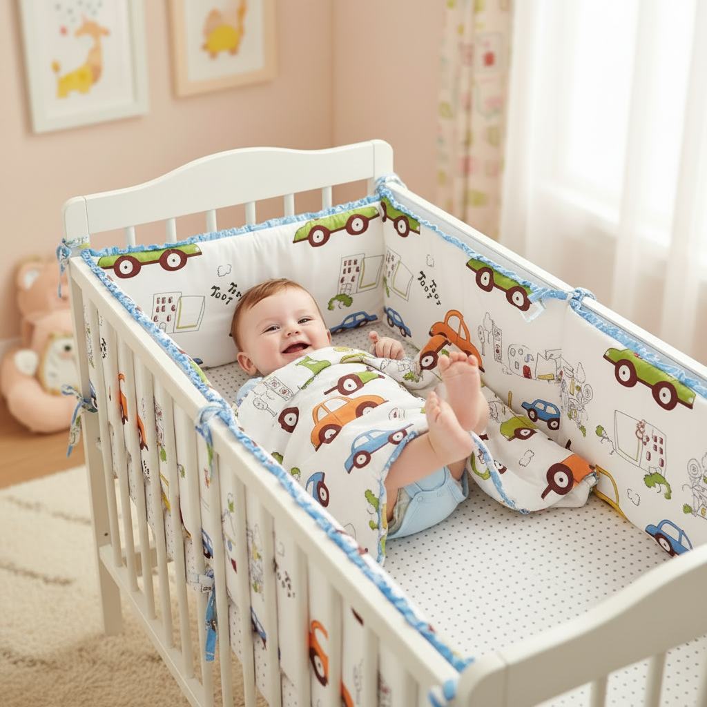 Bébé couvert couette voitures assortie