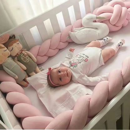 Tresse de lit bébé | 3 brins – protection douce et sécurisée