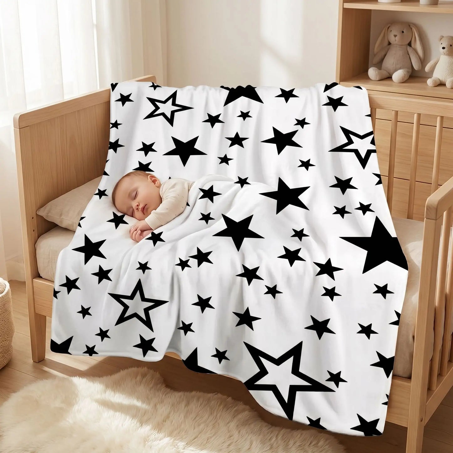 Couverture étoile pour bébé – étoile douillette