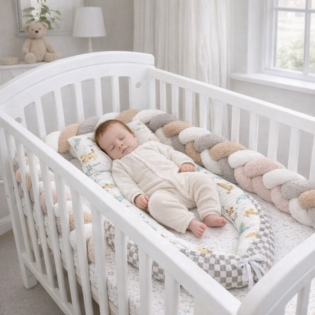 bebe-endormi-dans-un-lit-avec-tresse-de-lit-3m